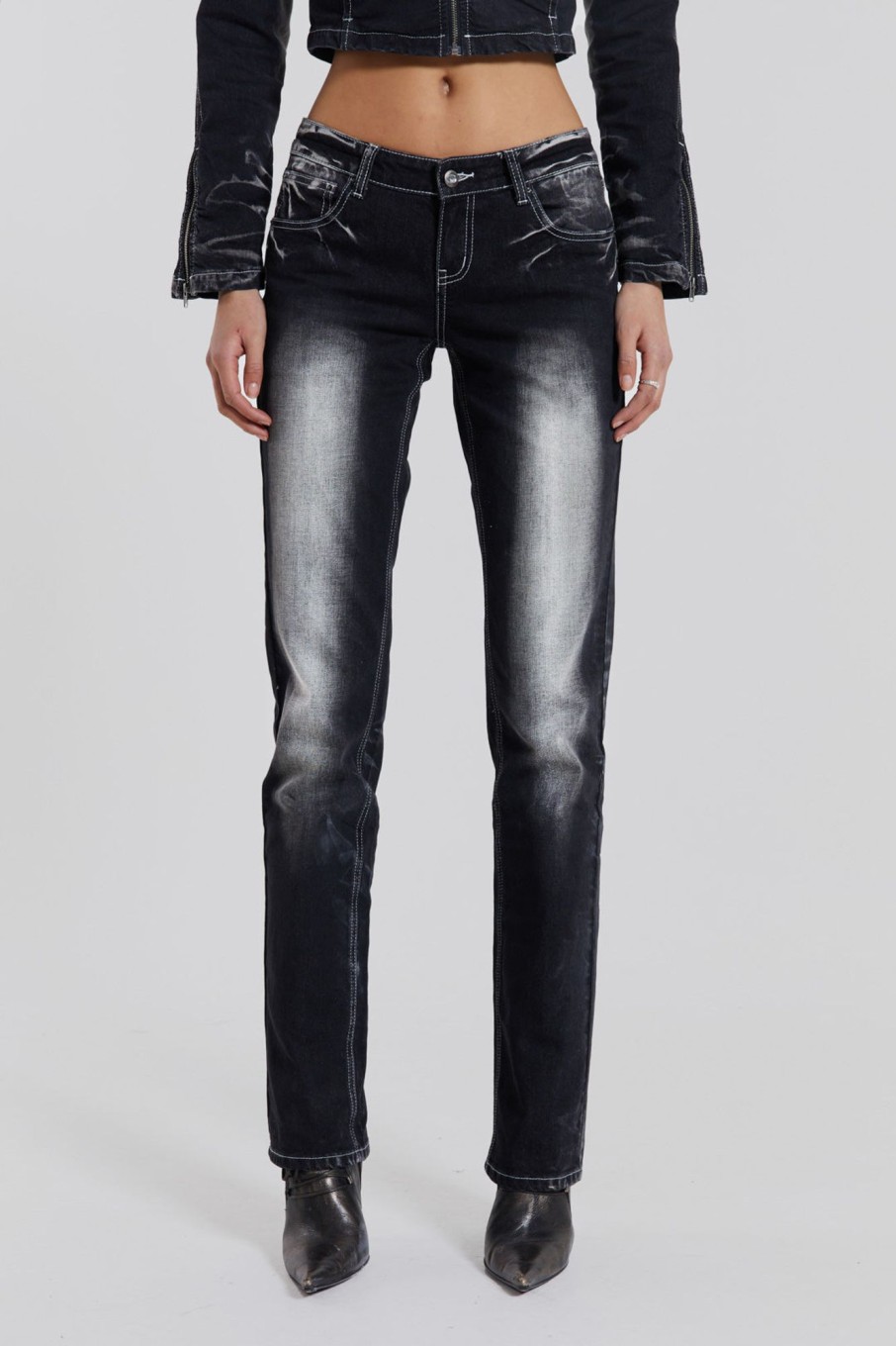 Jaded London 24/7 Low Rise Denim Jeans | Co-Ords