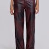 Jaded London Oxblood Faux Leather Pants | Trousers & Pants