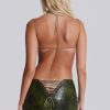 Jaded London Venom Faux Leather Bralette Top | Crop Tops