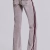 Jaded London 27 Velour Low Rise Bootcut Trousers | Loungewear