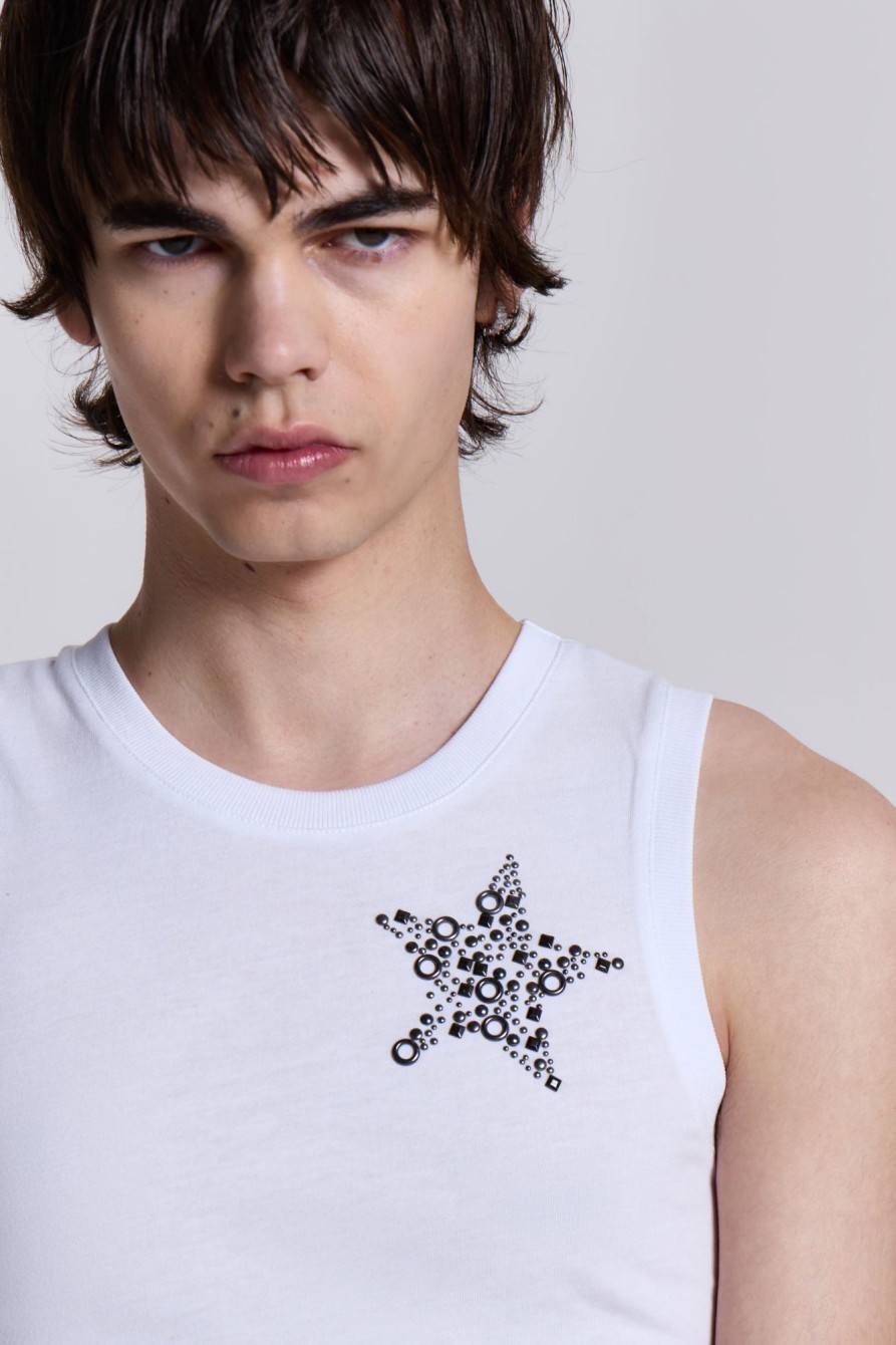 Jaded London White Cosmo Vest | Vests