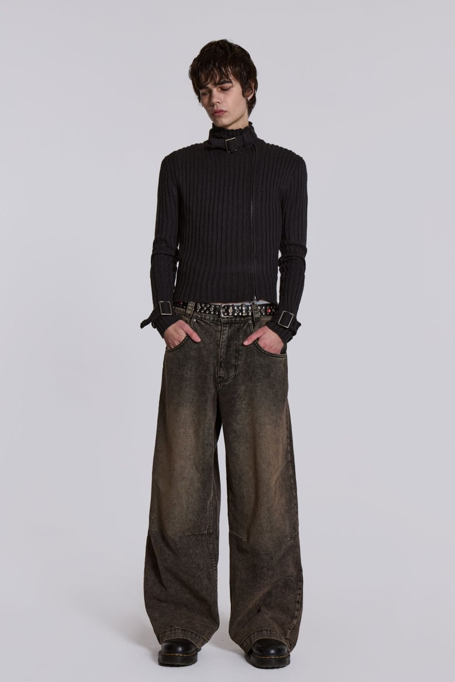 Jaded London Acid Brown Colossus Jeans | Jeans