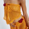 Jaded London Honolulu Asymmetric Crochet Boob Tube | Beach Cover Ups